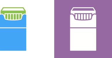 Unique Packet of Cigarettes Icon Design vector