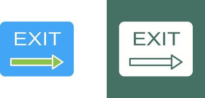 Unique Exit Icon Design vector