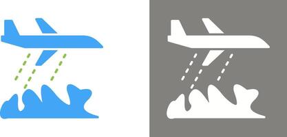 Unique Firefighter Plane Icon Design vector