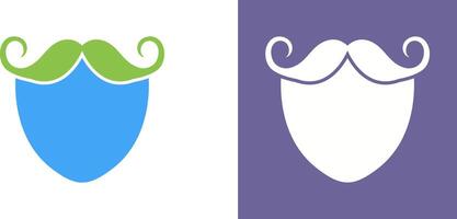 barba y Bigote icono diseño vector