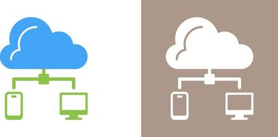 diseño de icono de nube vector