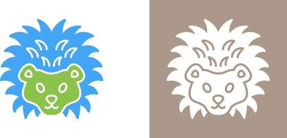 Hedgehog Icon Design vector