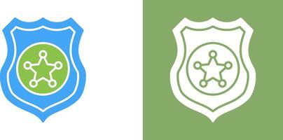 Police shield Icon Design vector