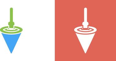 Plumb Bob Icon Design vector