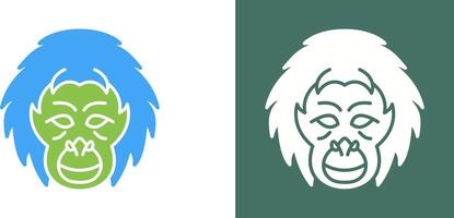 Orangutan Icon Design vector