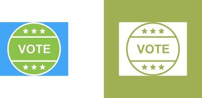 votar pegatina icono diseño vector