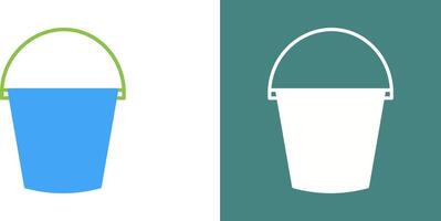 Water Bucket Icon Design vector