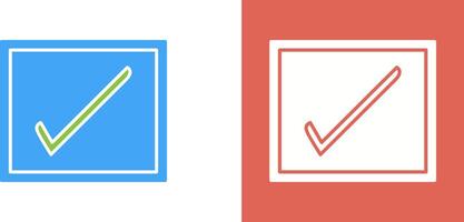 Checkbox Icon Design vector