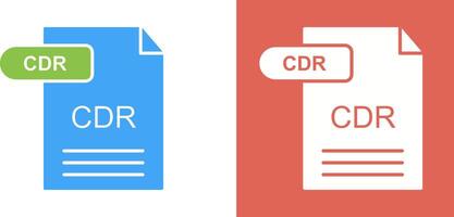 CDR Icon Design vector