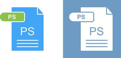 PS Icon Design vector