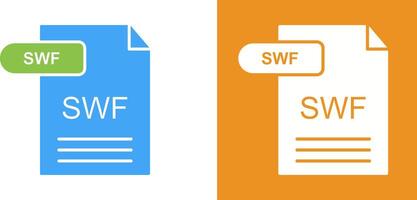 SWF Icon Design vector