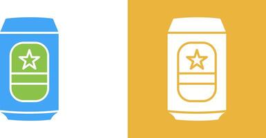 Beer Can Icon Design vector