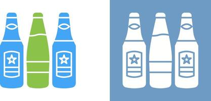 Beer Bottles Icon Design vector