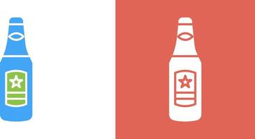 cerveza botella icono diseño vector