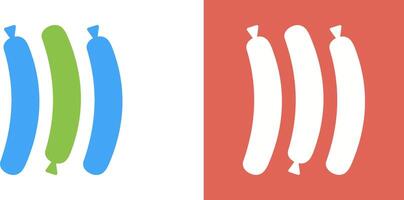 Hot Sausage Icon Design vector