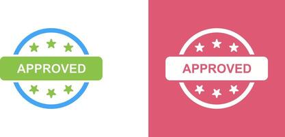 Approved Icon Design vector