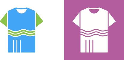 T Shirt with lines Icon Design vector