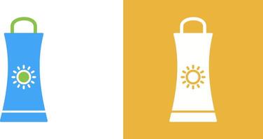 Sunblock Cream Icon Design vector