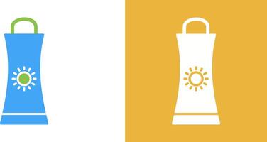 Sunblock Cream Icon Design vector