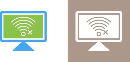 Disconnected Network Icon Design vector