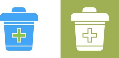 Dustbin Icon Design vector