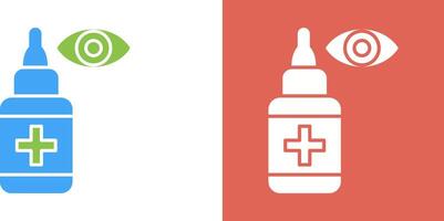 Eye Drop Icon Design vector