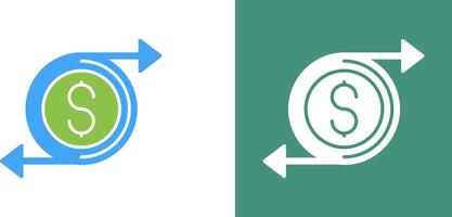 Money Flow Icon Design vector
