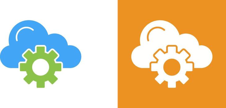 diseño de icono de computación en la nube vector