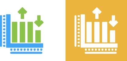 Bar Graph Icon Design vector