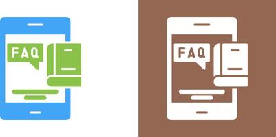 Faq Icon Design vector