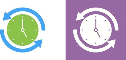 Run Time Icon Design vector