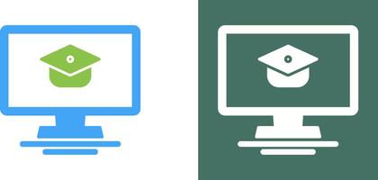 Online Course Icon Design vector