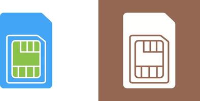 Sim Card Icon Design vector