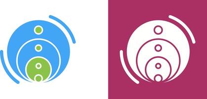 Venn Diagram Icon Design vector