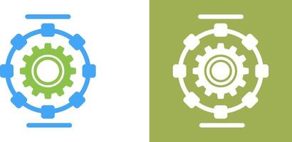Automated Process Icon Design vector