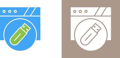 Usb Flash Drive Icon Design vector