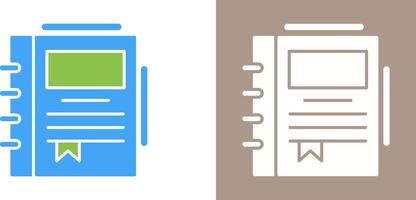 Spring Notebook Icon Design vector