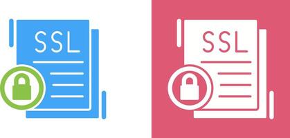 SSL Icon Design vector