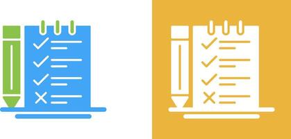 Survey Checklist Icon Design vector