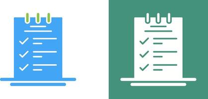 Booking CheckList Icon Design vector