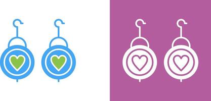 Earrings Icon Design vector