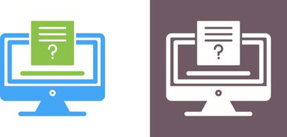 Quiz Icon Design vector