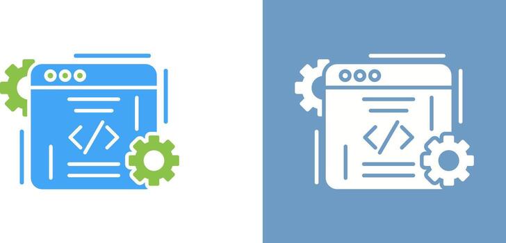 diseño de icono de codificación vector