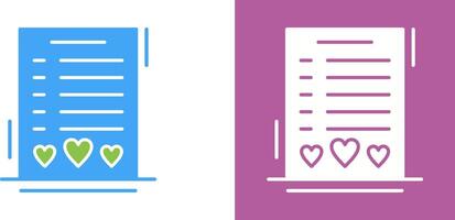 Wishlist Icon Design vector