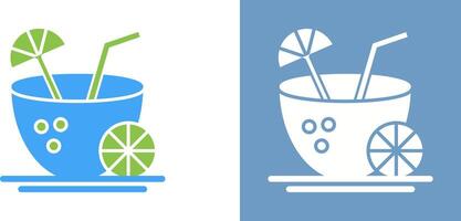 Coconut Drink Icon Design vector