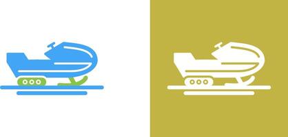 Snowmobile Icon Design vector