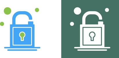 Open Lock Icon Design vector