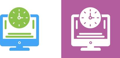 Online Time Icon Design vector