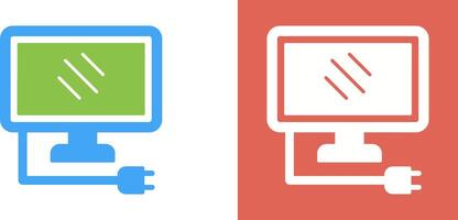Monitor Icon Design vector