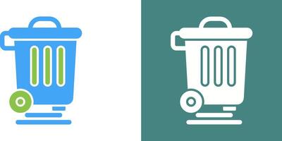 Dustbin Icon Design vector